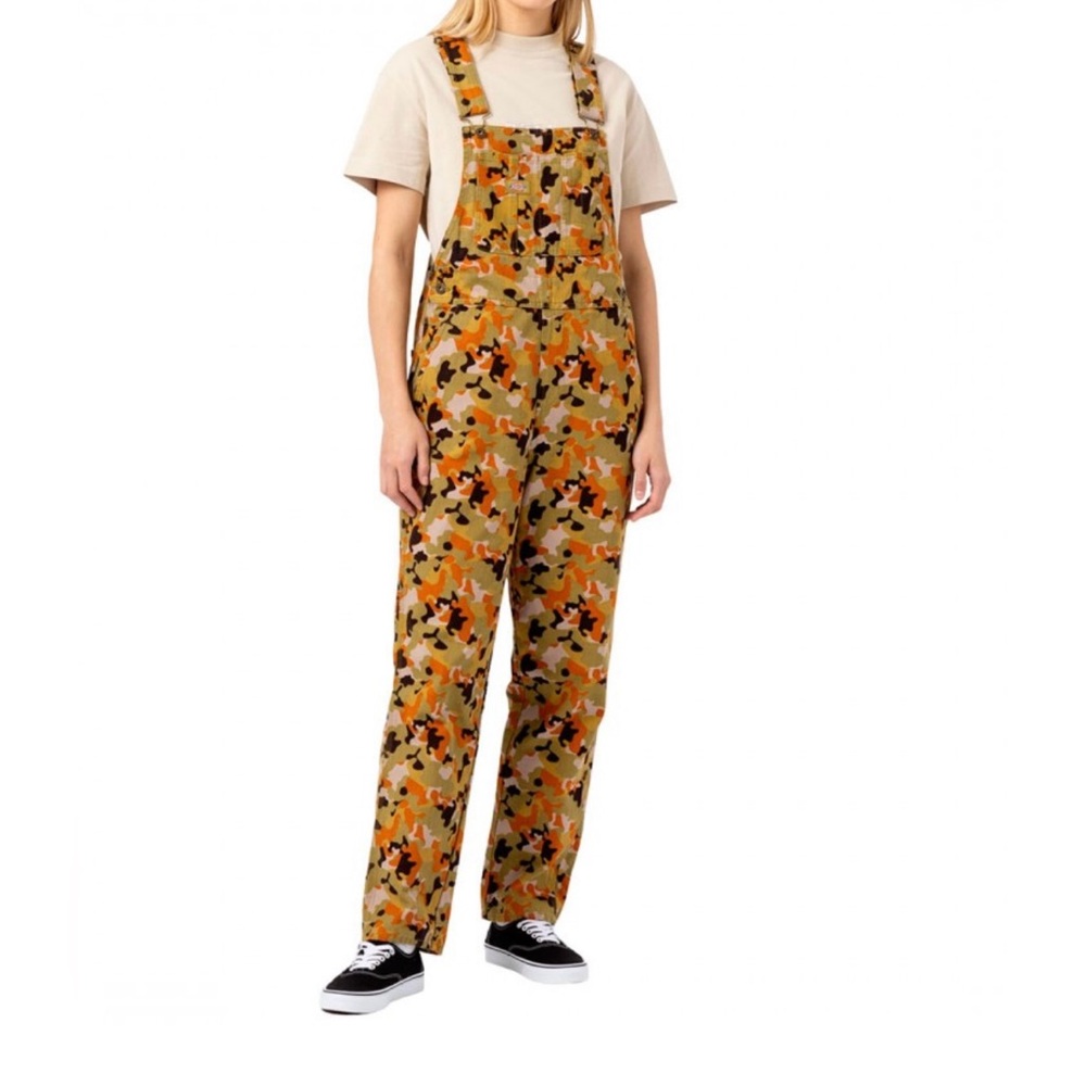 Dickies Orange Green Overalls Jeans